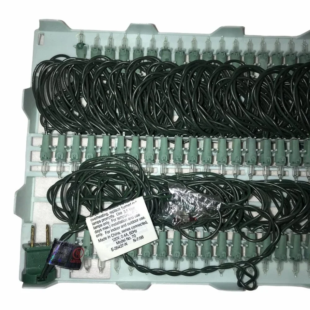 6 New Open Foremost Vintage 70 Light Add-A-Set 38 Feet Lights Tested Functional